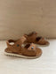 sandaal waff easy - witte zool, nubuck camel