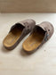 clogs - suede dark taupe