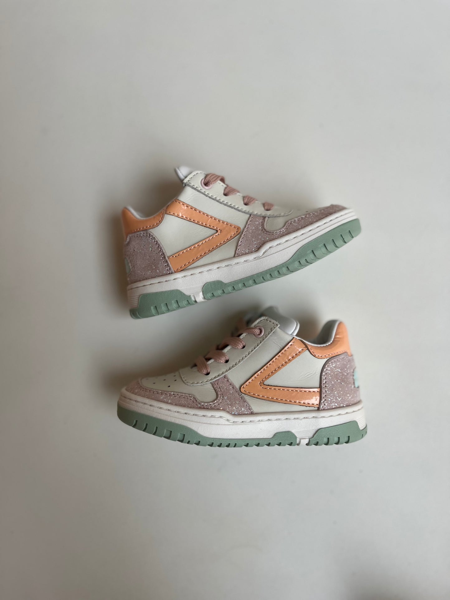 sneaker - peach, glitter