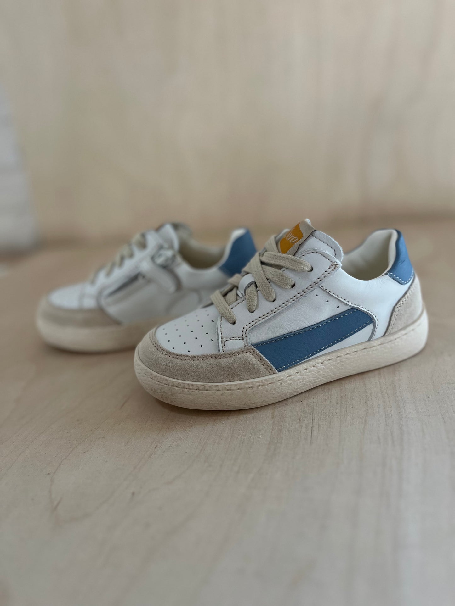 sneaker lex - wit blauw