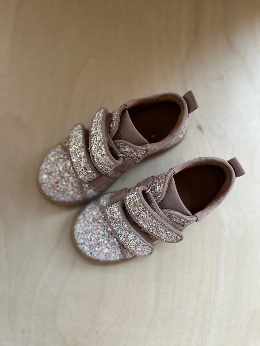 velcro glitters schoenen - rosebud