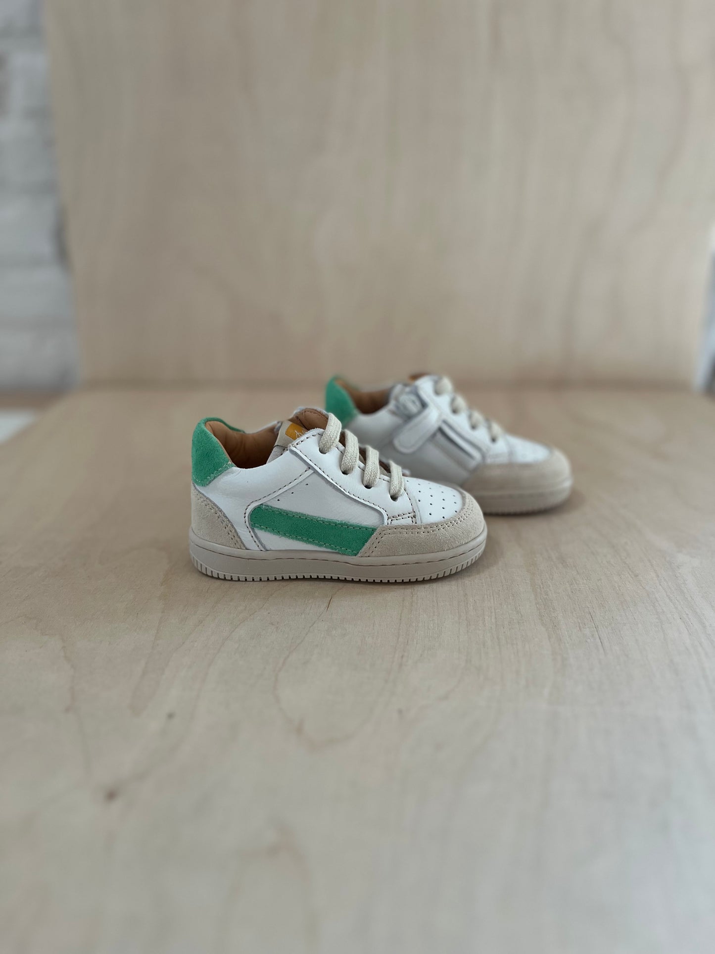 sneaker lex - suede clinique groen