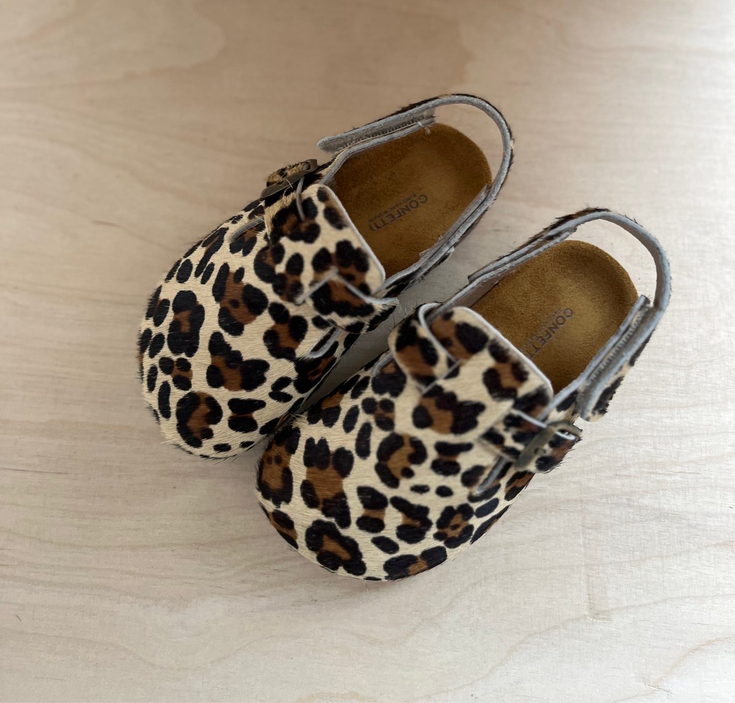 clogs - leopardo kids