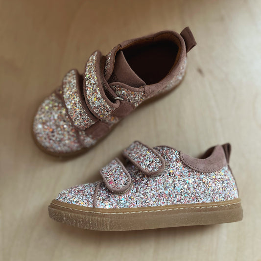 velcro glitters schoenen - rosebud