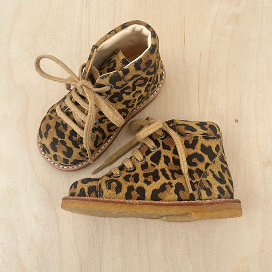 stapschoen - beige leopard