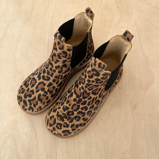 boot - beige leopard