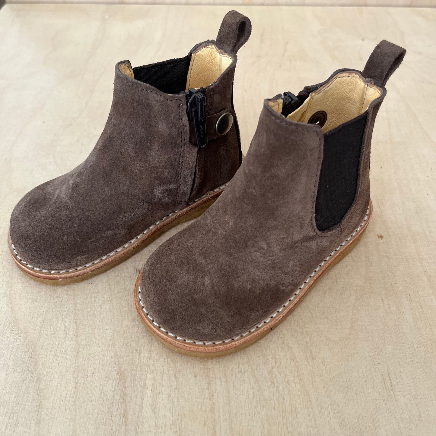 stapbottine - taupe brown suede