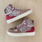 hightop sneaker - pink glitter