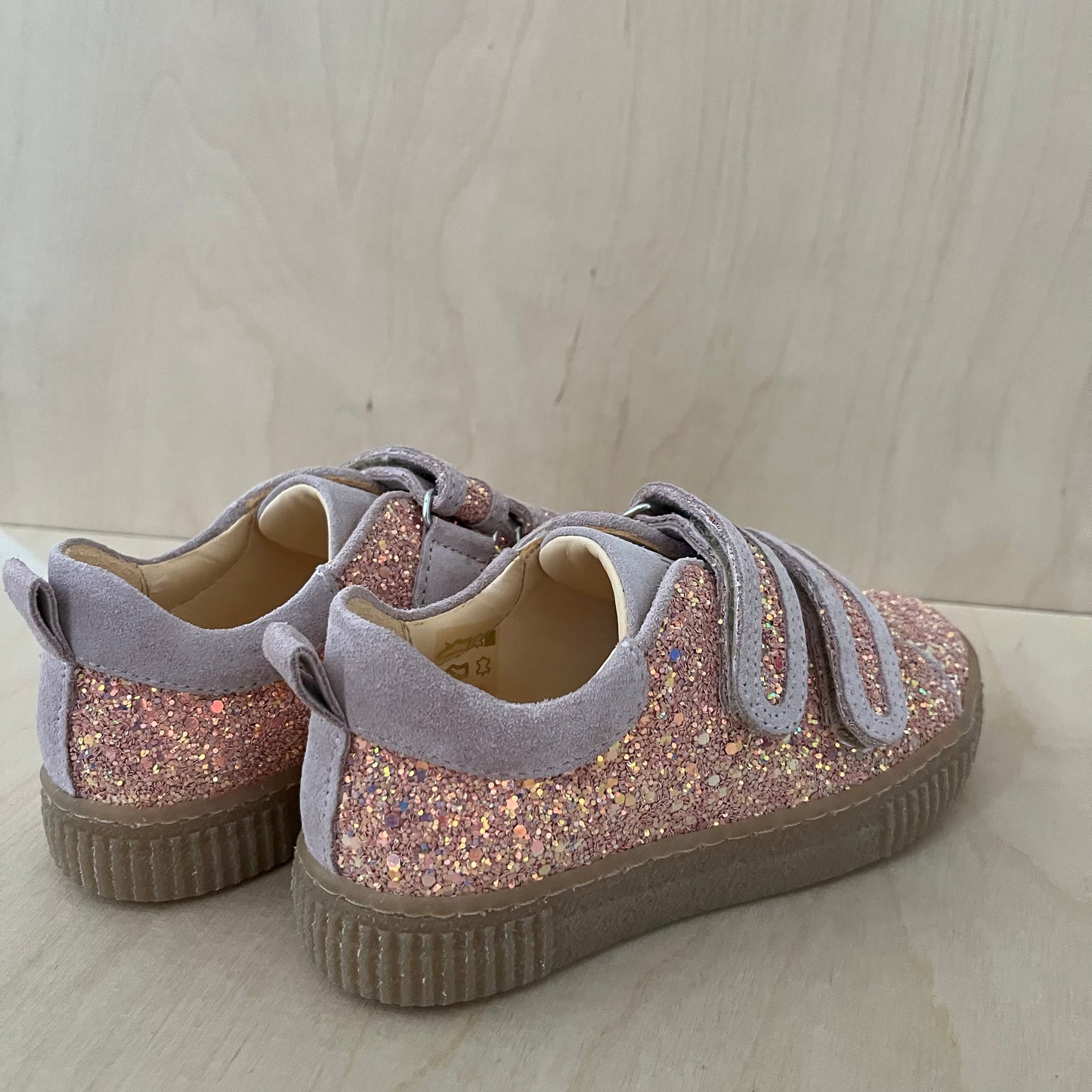 ANGULUS - sneaker met velcro - rose glitter