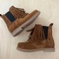 boot franjes - cognac suede