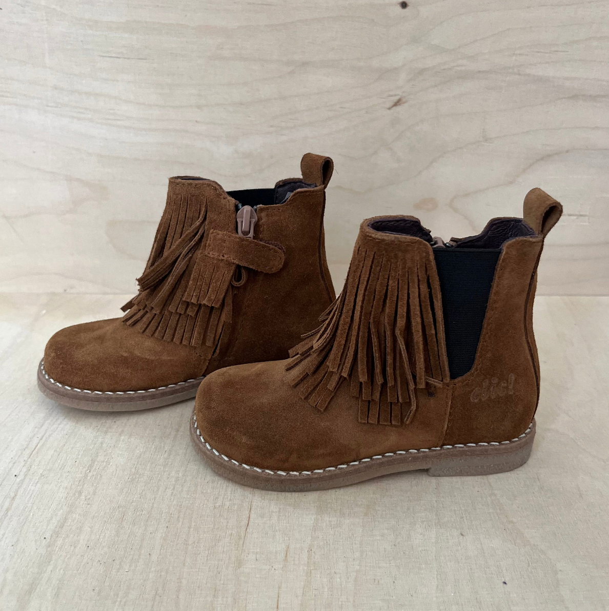 boot franjes - cognac suede