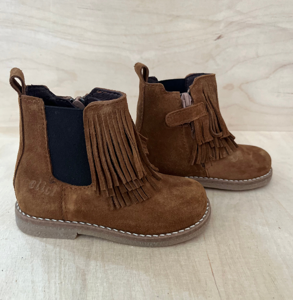 boot franjes - cognac suede