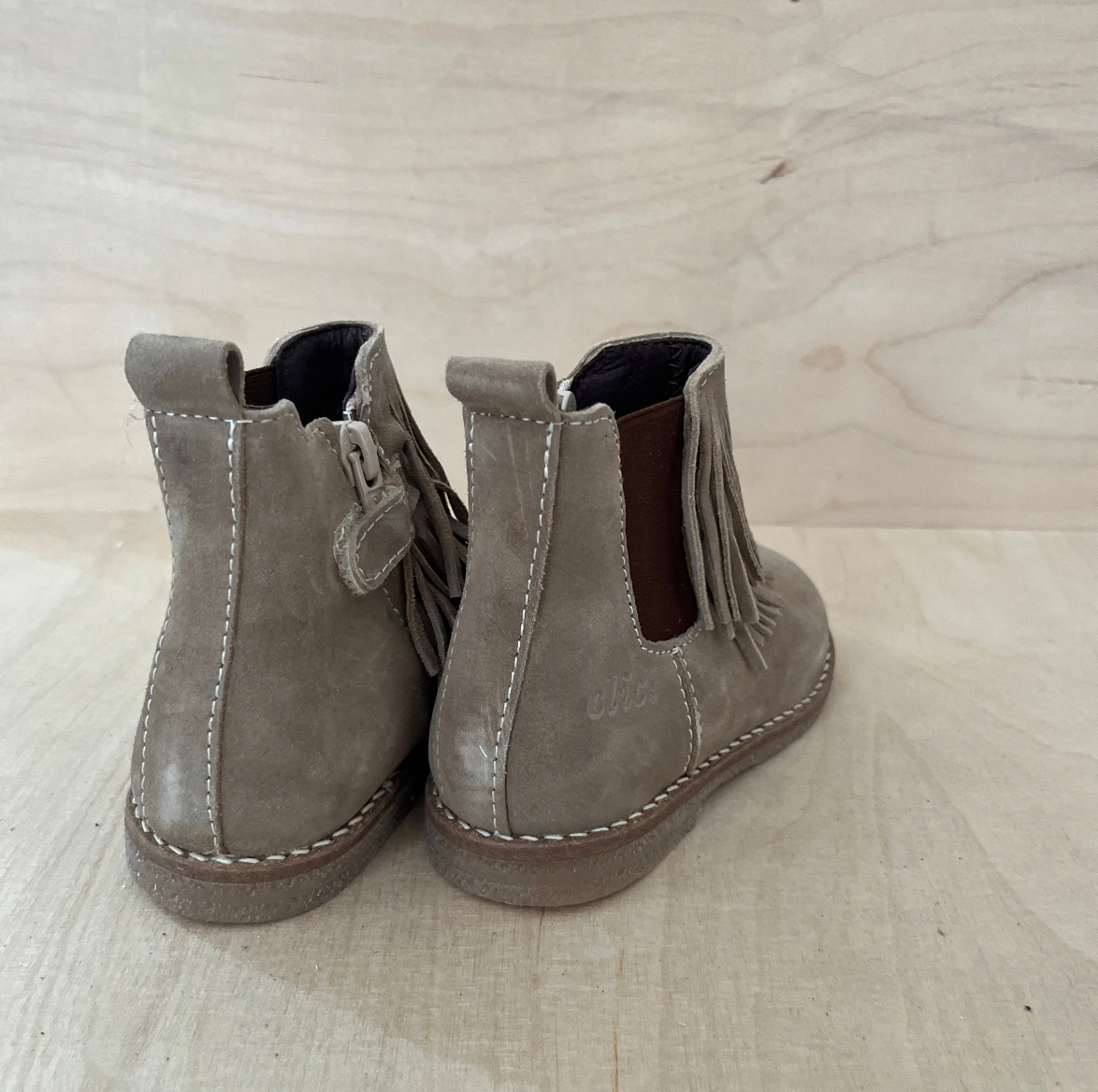 boot franjes - taupe suede